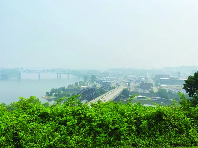 As smoke from warehouse fire clears, smoke from Canadian wildfires move in